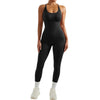 Bodycon Jumpsuit Women Full Seasons Casual Fitness Sporty Playsuit Sleeveless Slim Activewear All in One Jumpsuit Clothing Lady