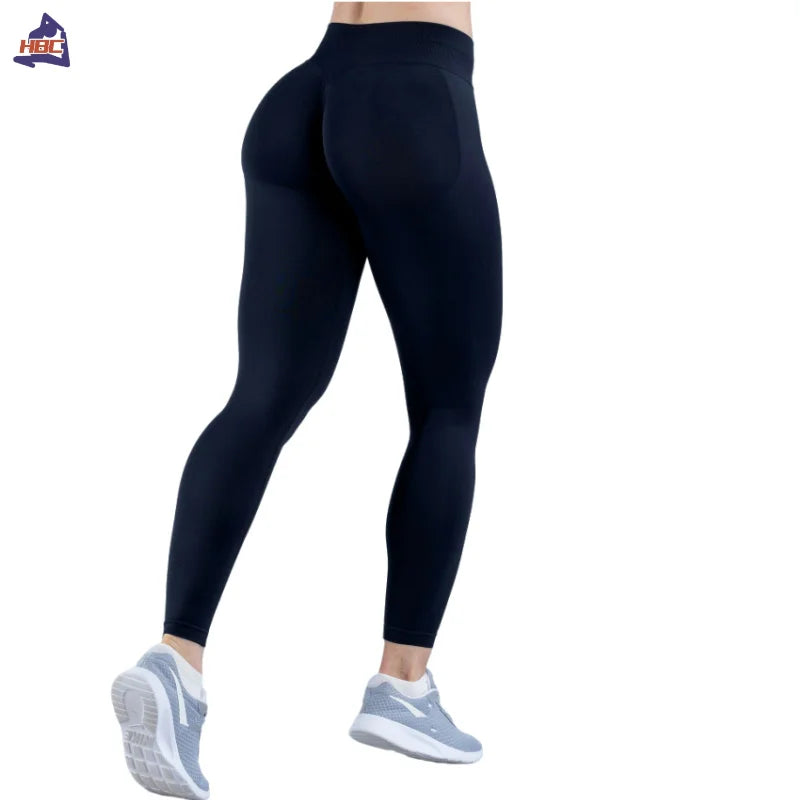 Seamless Sporty Leggings High Impact Yoga Leggings Fitness Pants Butt Lifting Tights Tummy Control Squat Proof Workout Tights