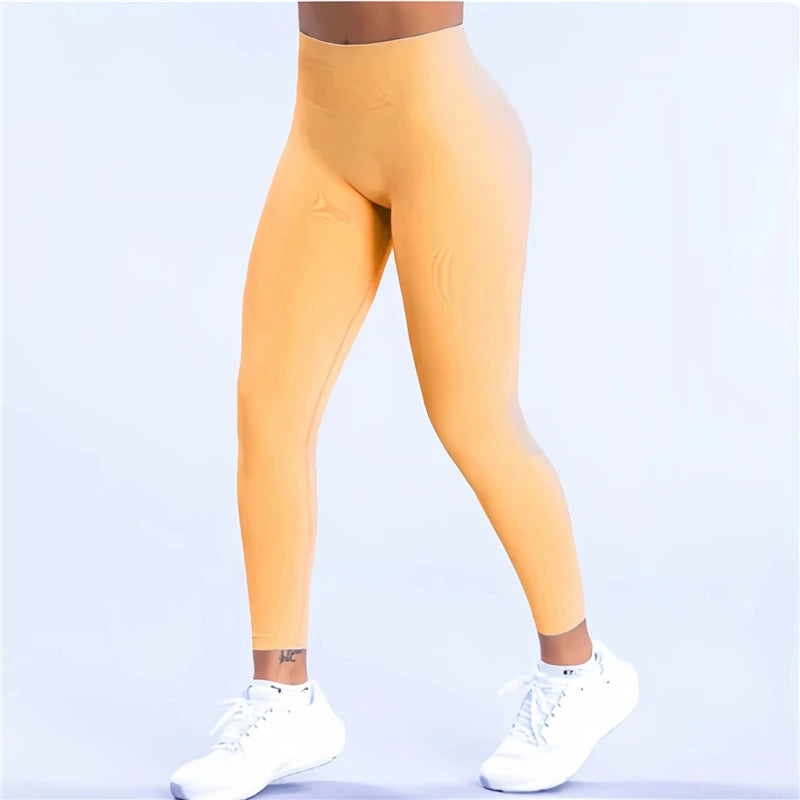 Seamless Sporty Leggings High Impact Yoga Leggings Fitness Pants Butt Lifting Tights Tummy Control Squat Proof Workout Tights